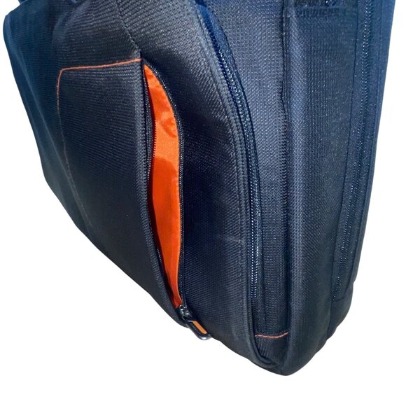 Briggs & Riley Mens Black Nylon Adjustable Strap Spacious Laptop Briefcase Sz L - Picture 9 of 16